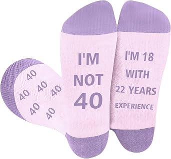 funny 40th birthday gifts for men,Novelty Socks gifts for 40 year old Women presents Christmas Stocking Fillers