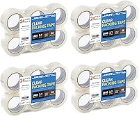 Vista 10 de JARLINK - Cinta de embalaje transparente (6 rollos), cinta de embalaje resistente para envíos, embalajes, mudanzas y sellados; cada rollo mide 2,7