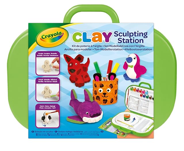 Foto 2 de 5 de CRAYOLA- CREA & Modela con la Arcilla, Actividad Creativa y Regalo para Niños, Multicolor (04-2918)