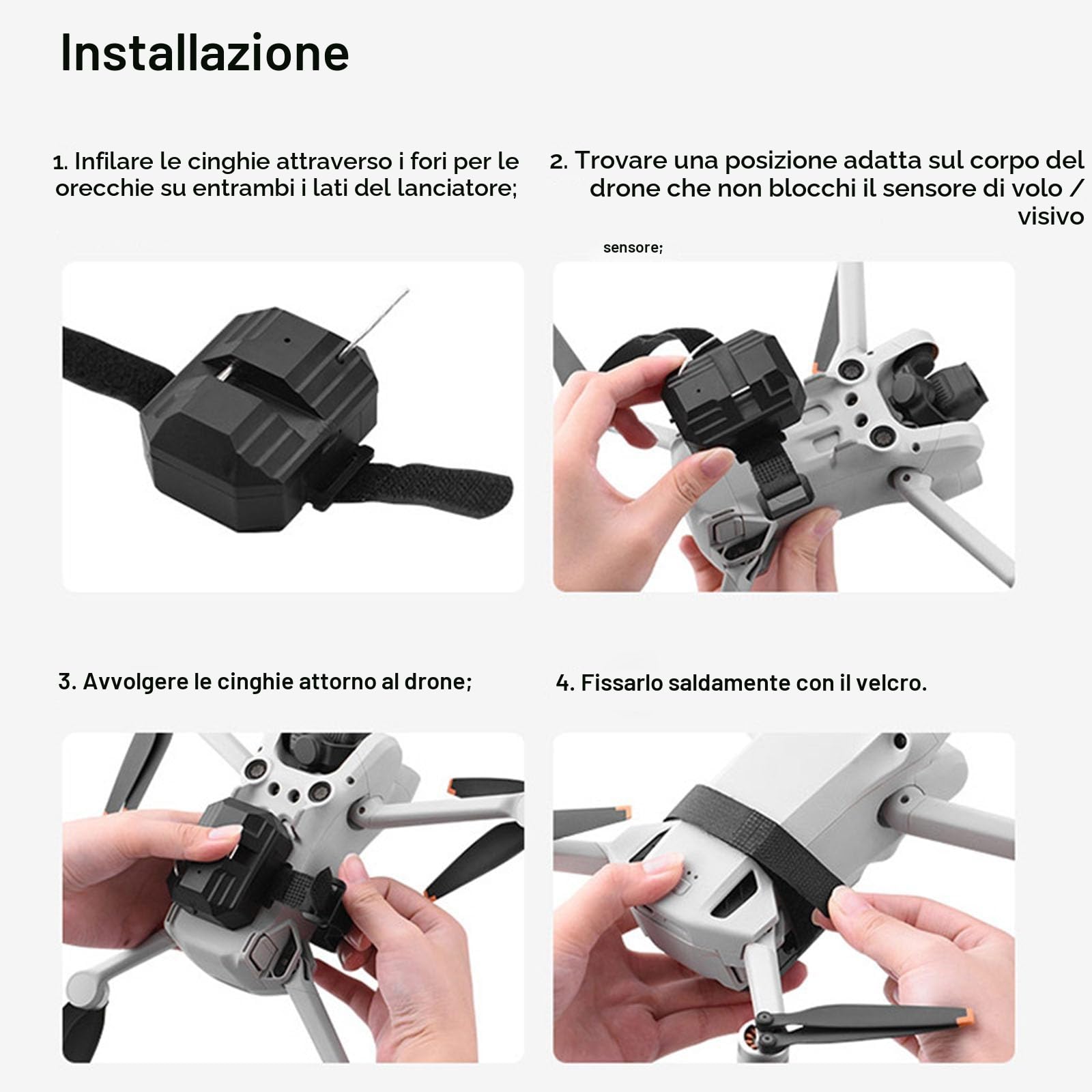 Drone Airdrop System universale per DJI Mavic 3 / Mini 3 Pro/Mavic Air 2 / Air 2S / Mavic Pro Drone Thrower Trasporto Delivery Release Drop Device