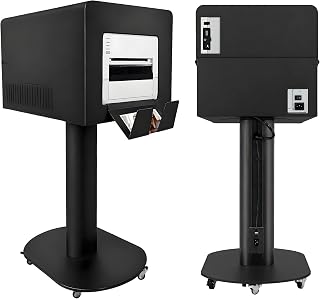 RDYMONKEY Photo Booth Printer Stand Heavy Duty Metal Printer Station Setup for DNP DS620 RX1HS QW410 HiTi P525L Professional Photobooth Printer Holder for Wedding Party Event