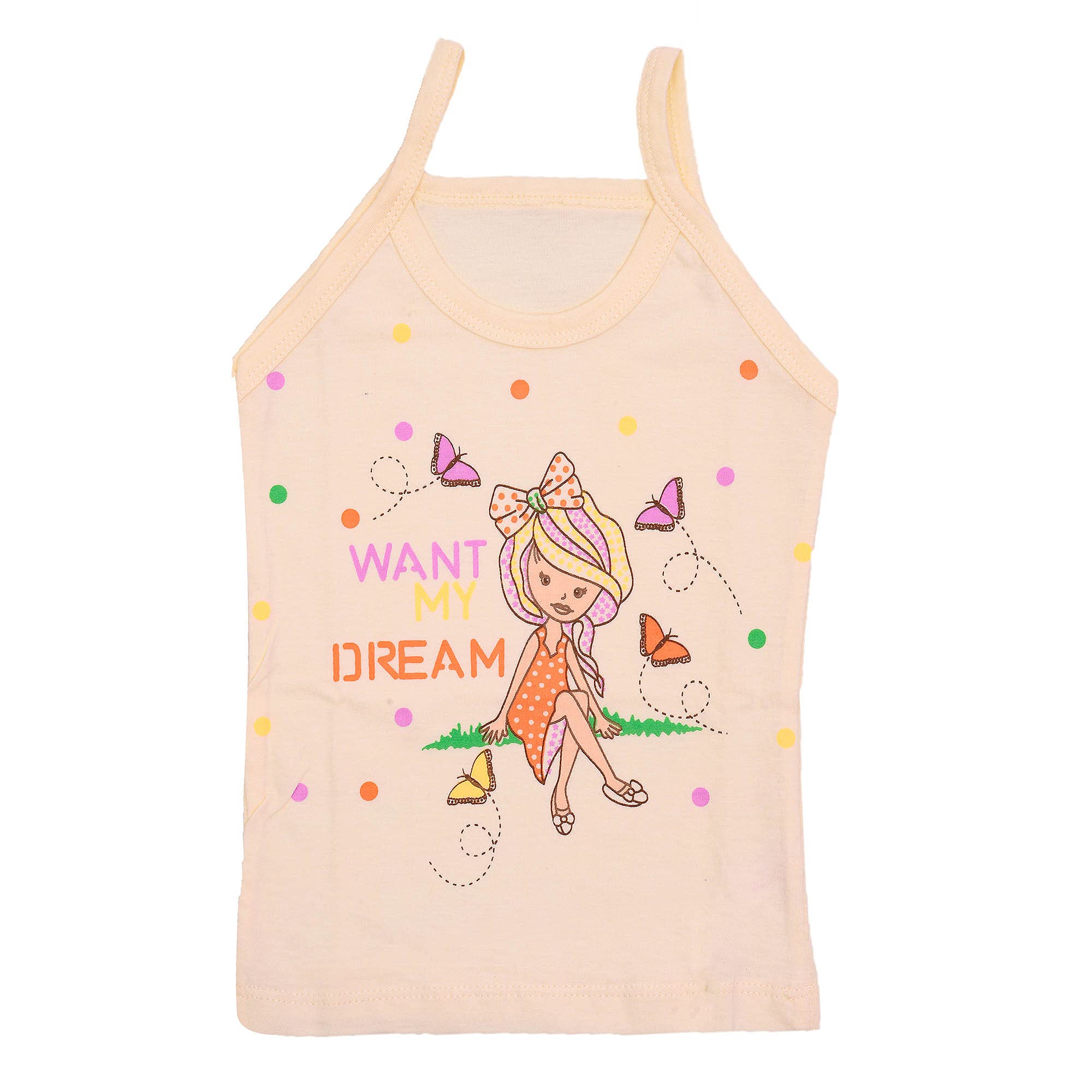 SMARTERKIDS Baby Girl's Cotton Vest (Pack of 4) (15 No. Girls Vest_Multicolored_9-10 Years) 2