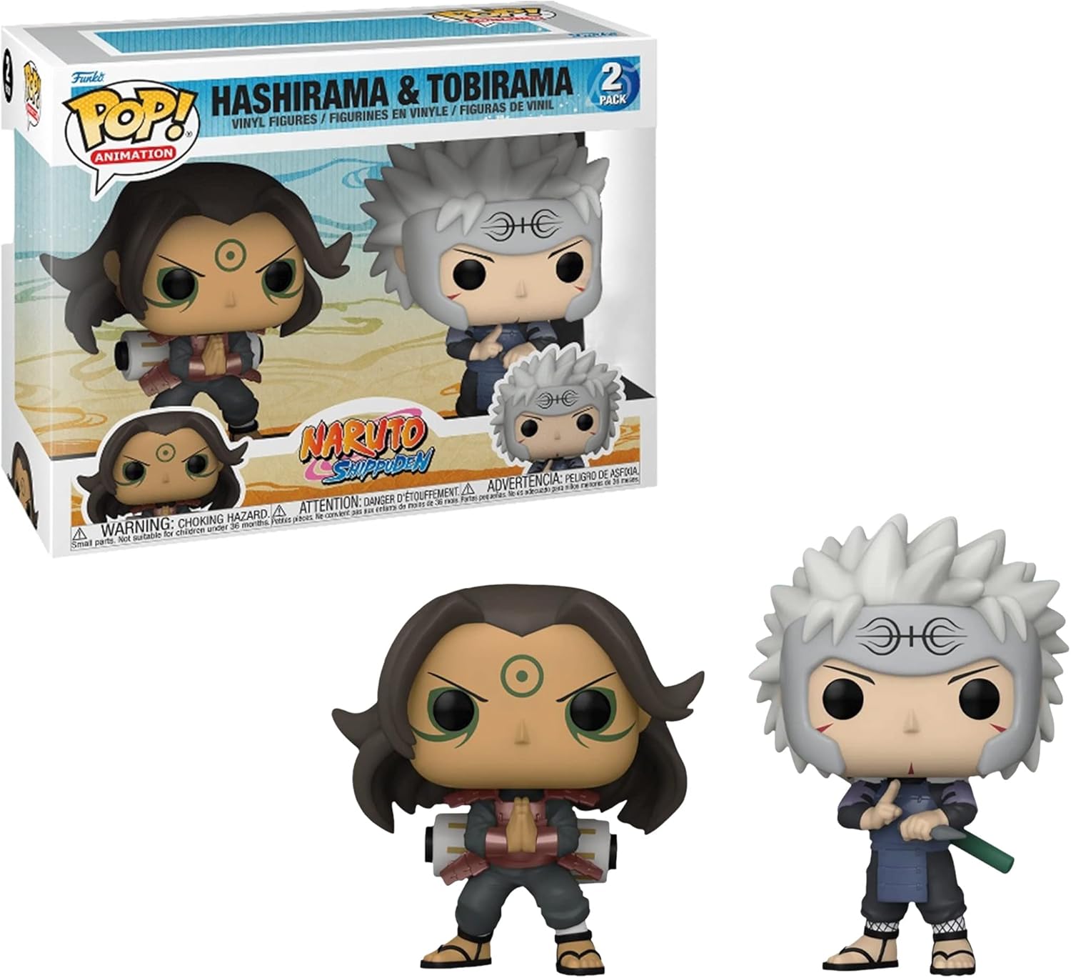 FUNKO POP! ANIMATION: Naruto - Hashirama & Tobirama 2pk (AE Exclusive)