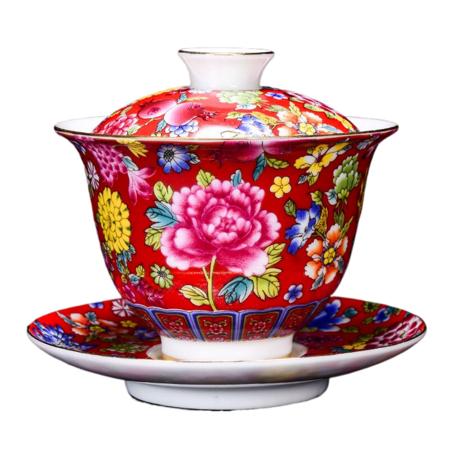 陶器 清朝粉彩桃柘榴蘭文黄杯 小杯 小碗 茶道具 煎茶 陶器 清朝粉彩桃柘榴蘭文黄杯 小杯 小碗 茶道具 煎茶