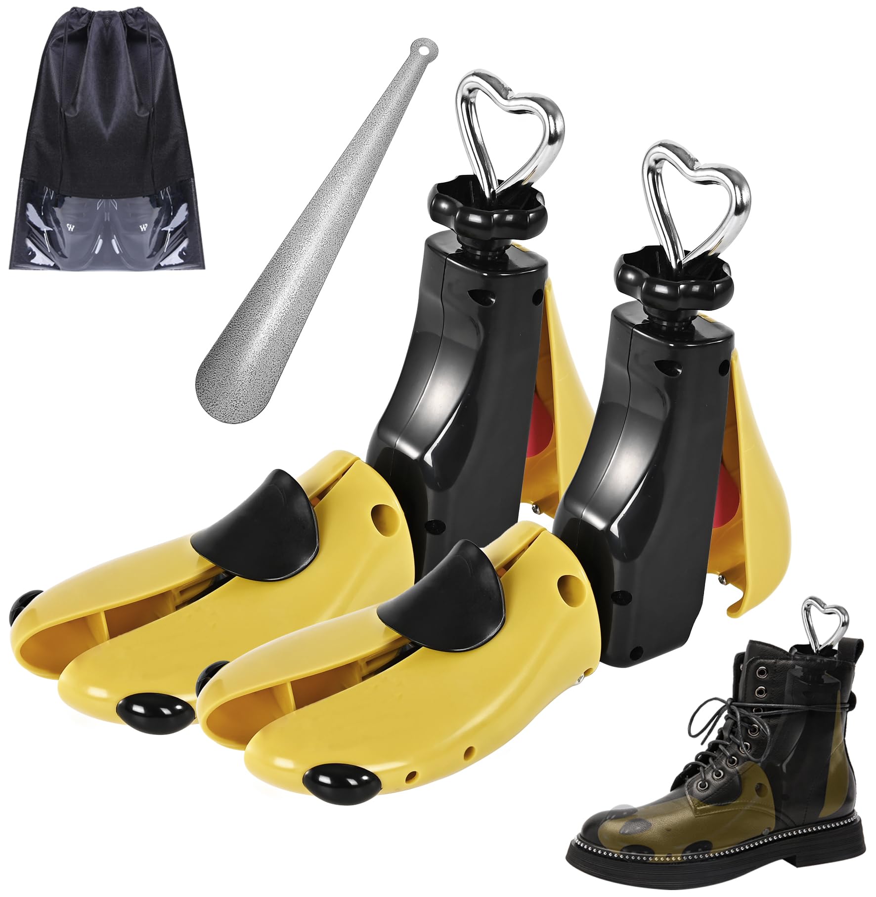 JJDPARTS Schuhspanner Damen, Stiefelspanner für Damen, verstellbarer Unisex-Stiefel, breite Füße