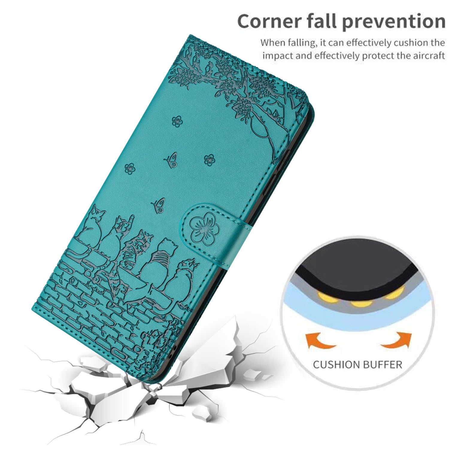 Etui do Xiaomi Poco X8 Pro Premium Pokrowiec ze skóry PU [Etui z klapką] [Portfel] [Zamknięcie magnetyczne] Etui ochronne do Xiaomi Poco X8 Pro Niebieski