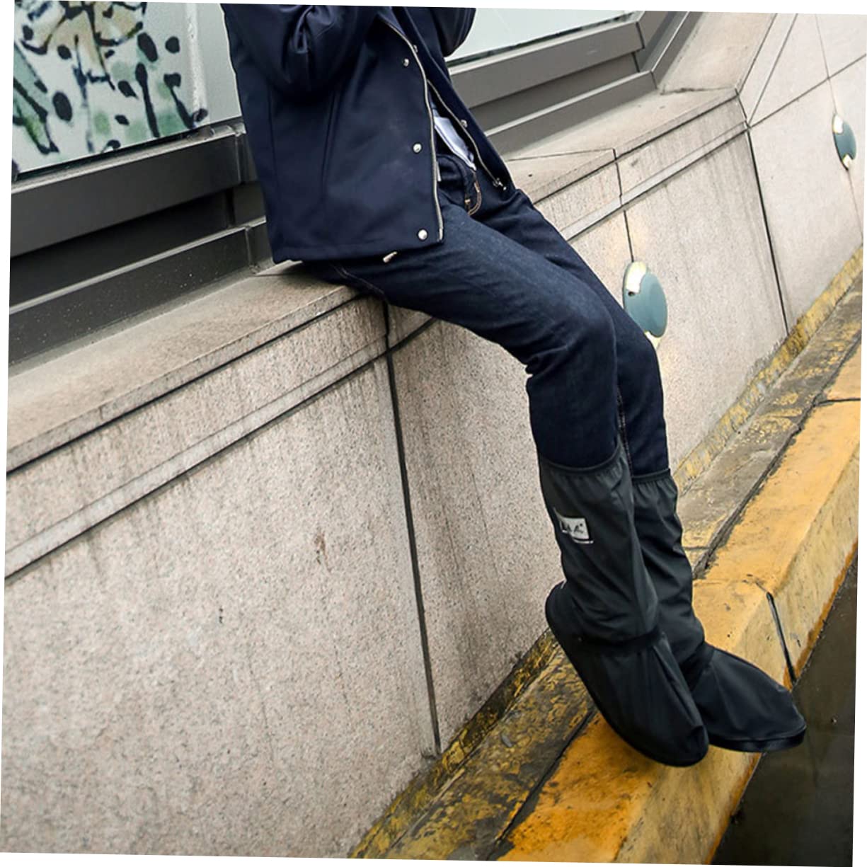 NULYLU Shoes Cover for Rain Boot Protector for Women Men Skidproof and Foldable