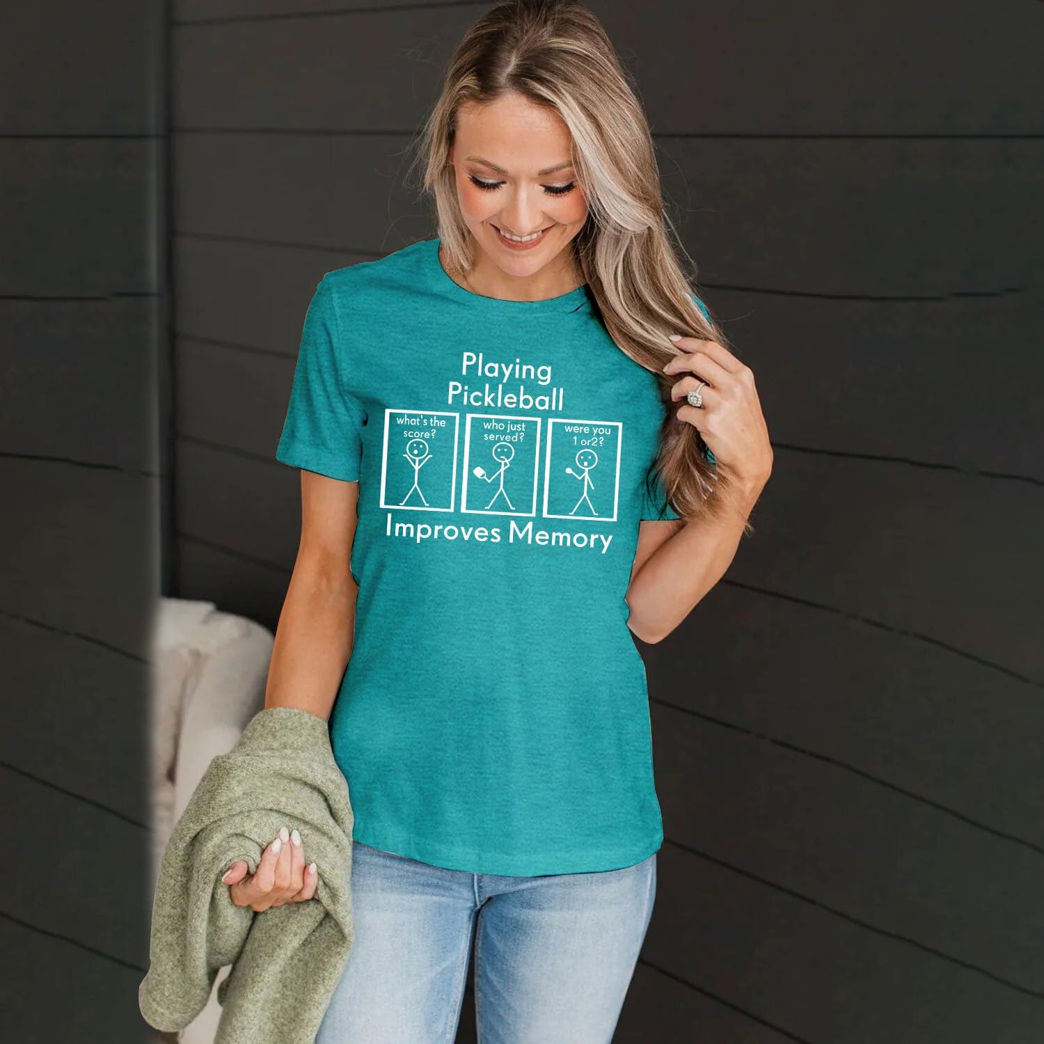 Women Pickleball Shirt Pickleball Player T-Shirt Pickleball Lover Gift Tee Tops - Image 3