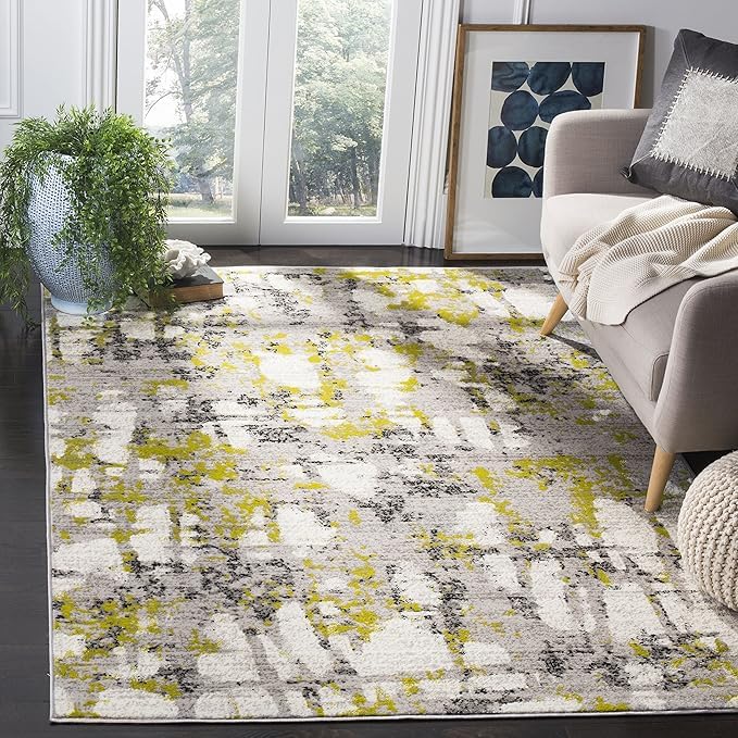 Tapis salon doux lavable fini les taches sur le tapis