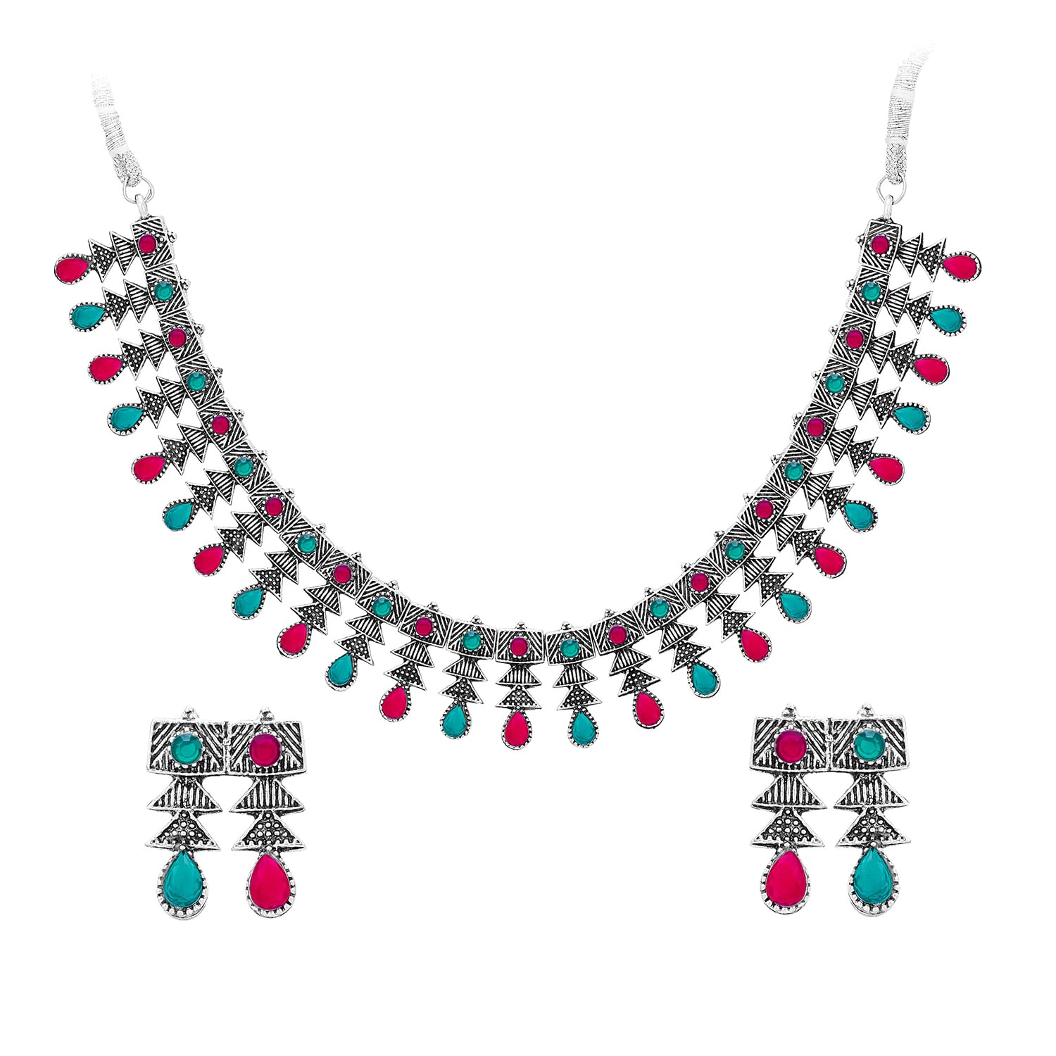 See full amazon price history chart for Sukkhi Enticing Oxidised Colour Stone Choker Necklace Set For Women (Ns102089) Silver Sukkhi Enticing Oxidised Colour Stone Choker Necklace Set For Women (Ns102089) Silver (B0B4WX3V51) Amazon Price History, Amazon Price Tracker