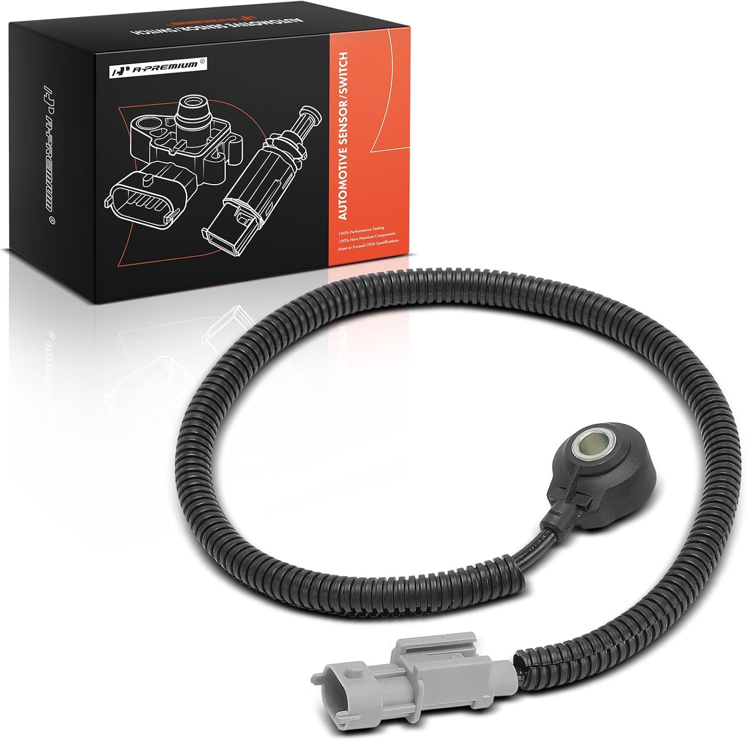 A-Premium Ignition Knock Detonation Sensor Compatible with Hyundai Genesis 2009-2014, Equus 2011-2016 & Kia Borrego 2009, 4.6L 5.0L, Replace# 393203F000