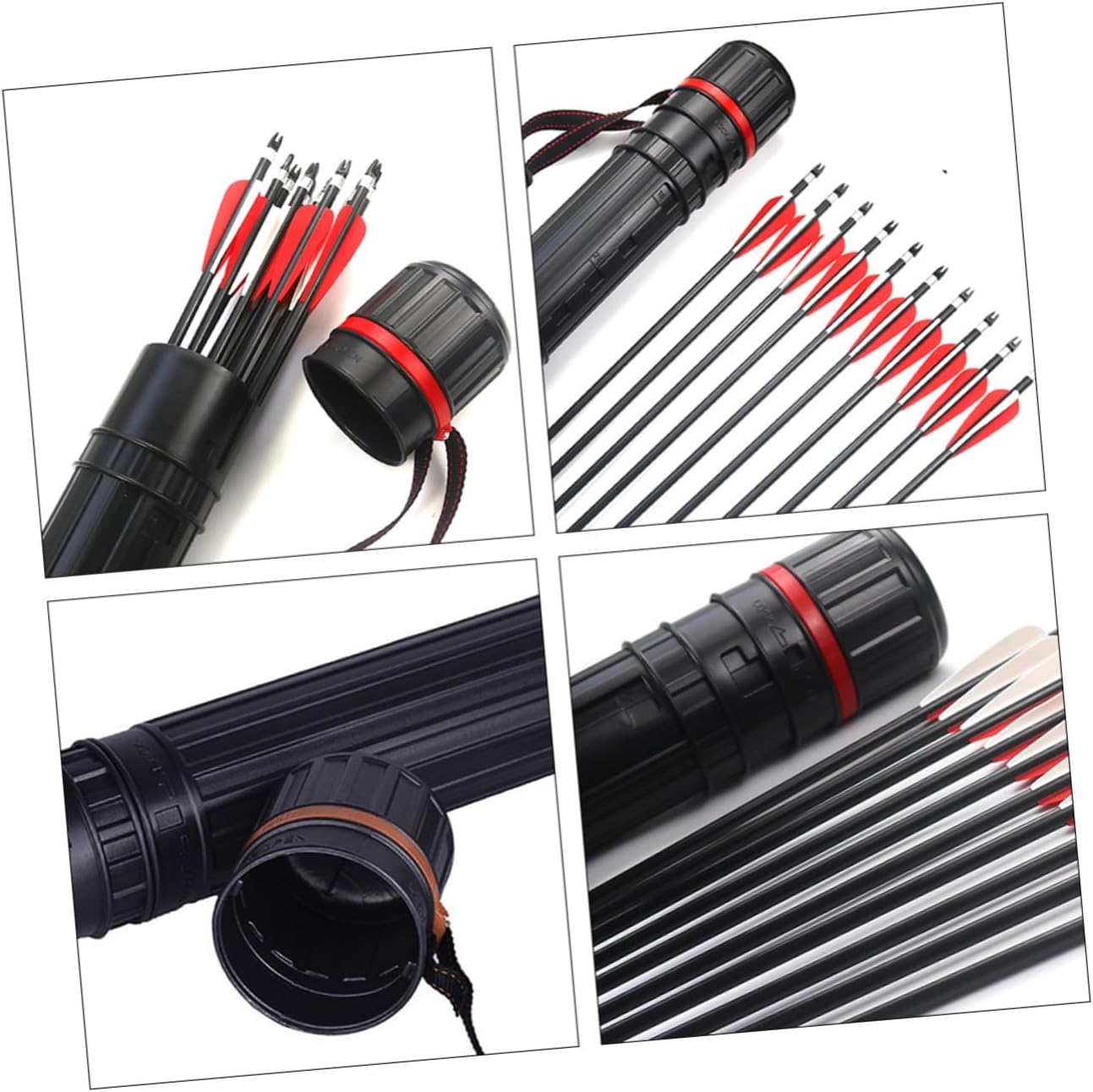 2pcs Adjustable Telescopic Arrow Case Carrier Tube for Archery Practice Training Outdoor Use Convenient Storage for Different Arrows