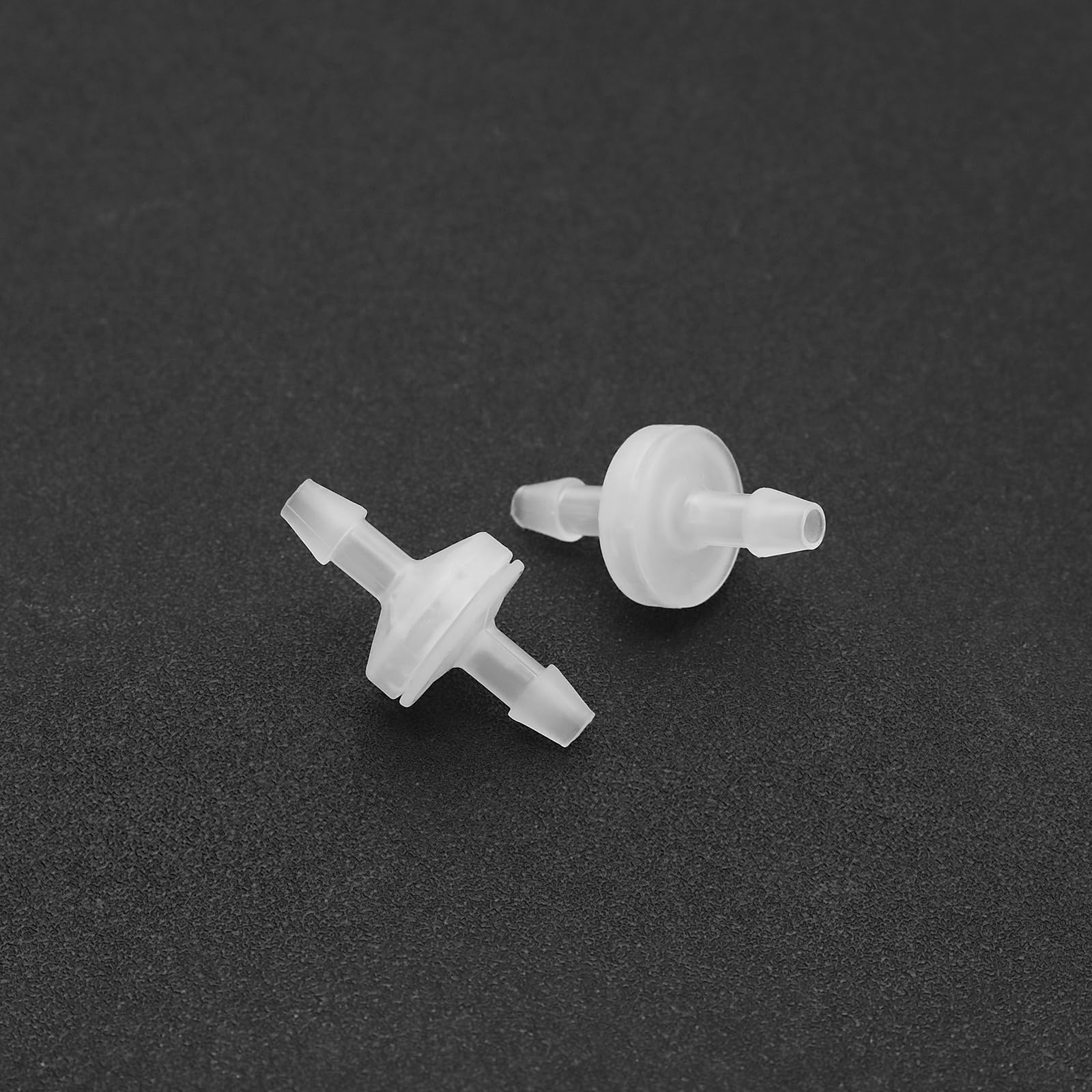 Clapet Anti-retour en Plastique 1/4 Pouce, 5 Pièces, Polyvalent, Résistant à l'Oxygène, à l'Huile et aux Acides, Idéal pour Systèmes Hydrauliques et Pneumatiques