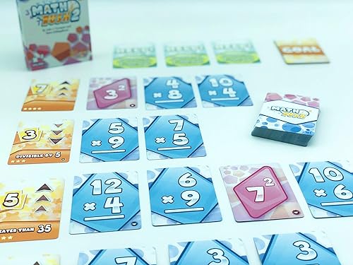 Miniatura 17 de Math Rush: Sumación y resta (Volumen 1) - Un juego cooperativo de cartas flash de matemáticas basado en el tiempo para niños de 8 a 12 años