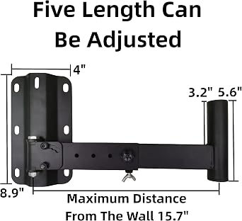 Desyeryamimi PA Speaker Wall Mount Brackets Speaker Stand