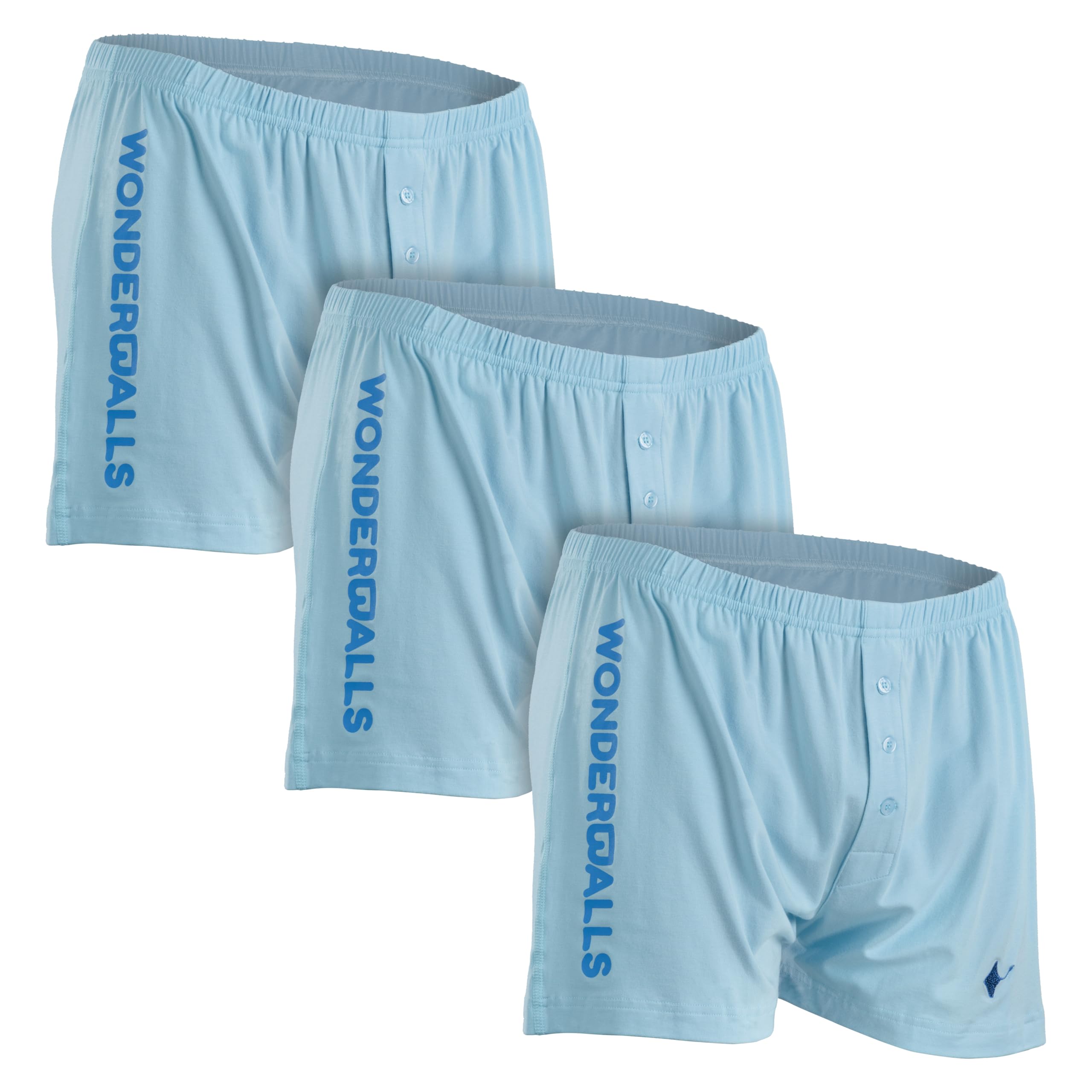 Wonderballs Sport Boxer Underwear for Men Certified Non-Toxic Ultra-Soft Pima Cotton Modal Athletic Underwear Boxer Shorts
