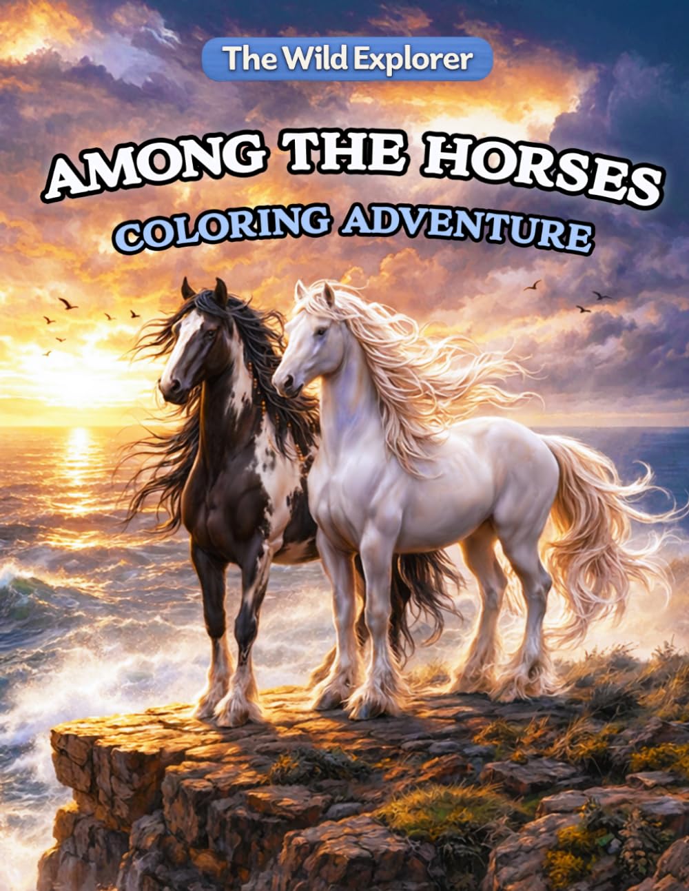 Among the Horses: Coloring Adventure (The Wild Explorer)