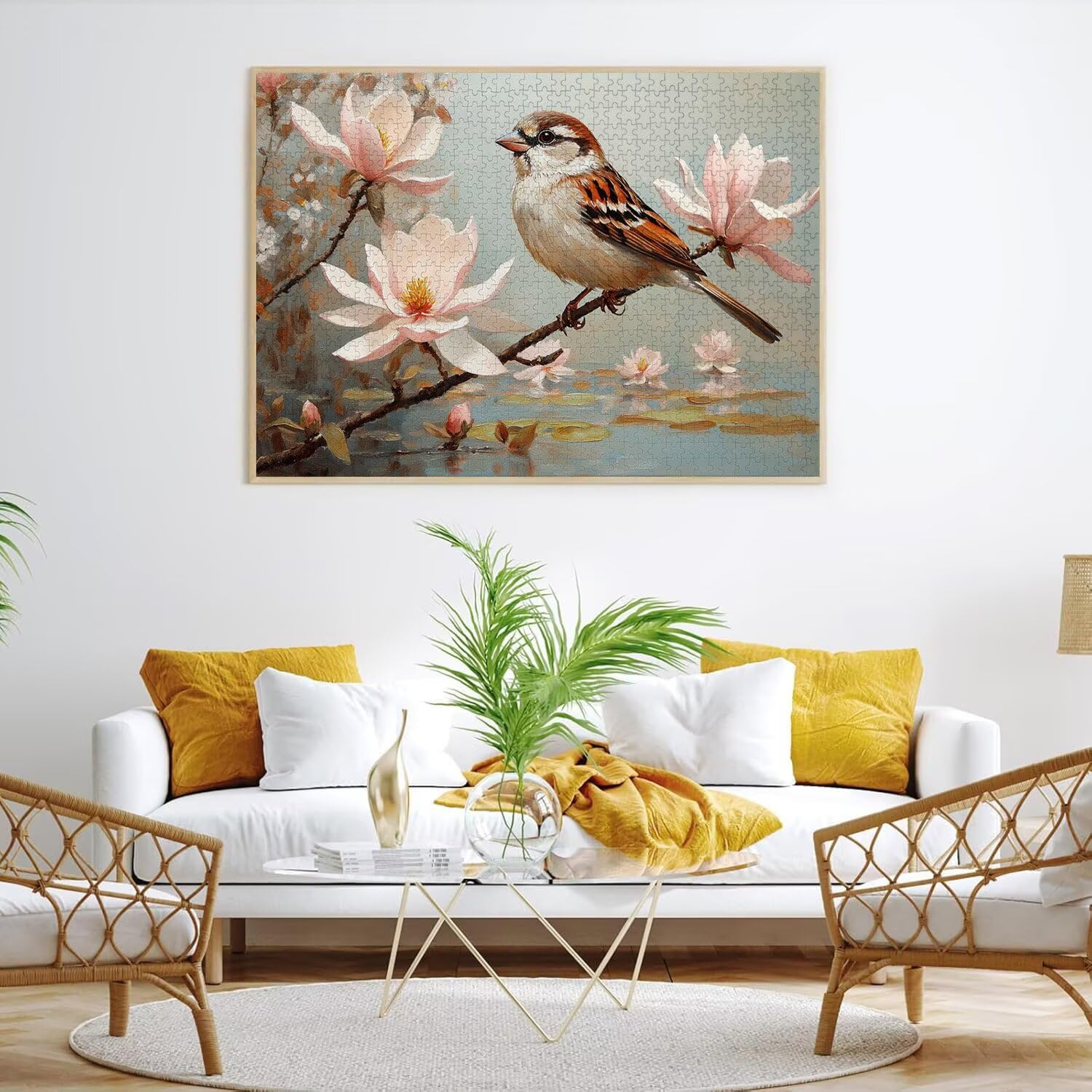 Puzzle dla dorosłych 6000, kwiat wróbel, 179 x 105 cm, n-278