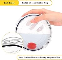 Vista 4 de Juego de 34 recipientes de almacenamiento de alimentos con tapas herméticas (17 tapas y 17 recipientes), contenedor de plástico sin BPA