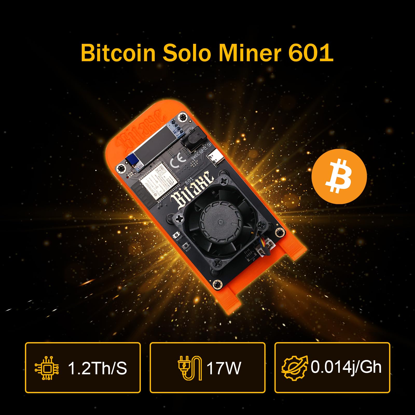 Amazon.com: Bitaxe Gamma 601 Bitcoins Miner,Up to 1.2TH/s Solo Miner BM1370  Asic Chip 17W/TH BTC Low Noice Lottery Crypto Miner Machine Micro Home Use  : Electronics