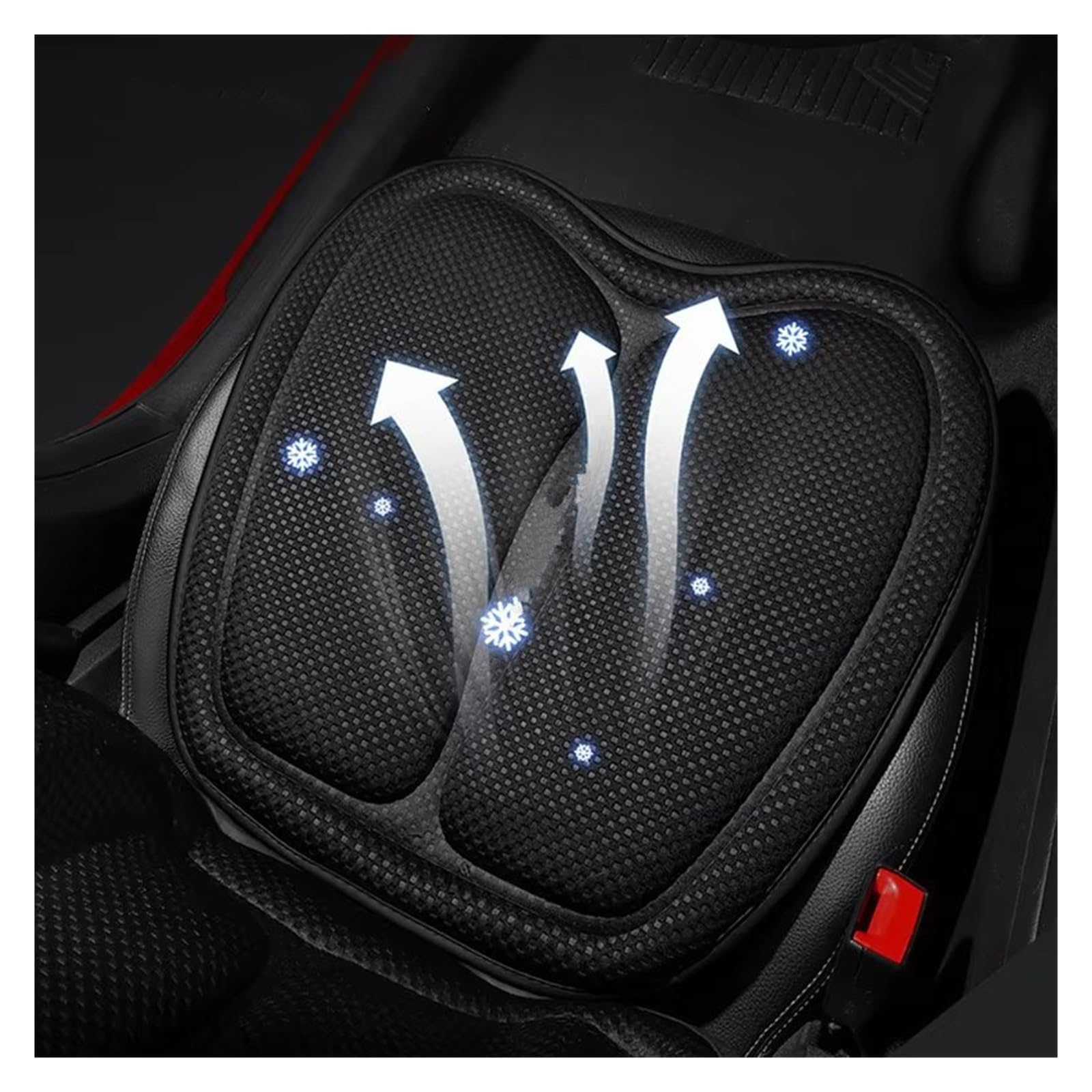 Funda Universal para Asiento De Coche, Juego Completo Cojín Transpirable, Grueso, Suave Y Antideslizante Protector Funda Asiento Coche