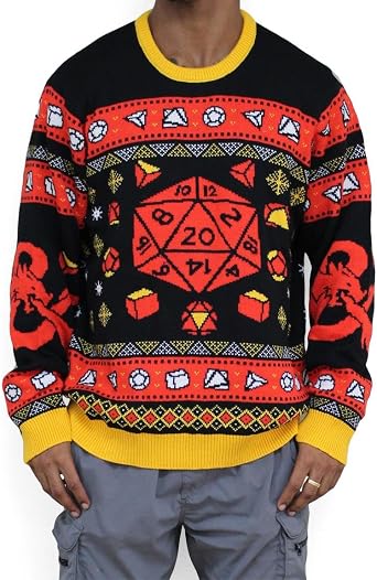 ThinkGeek Geeknet Dungeons and Dragons Sweater