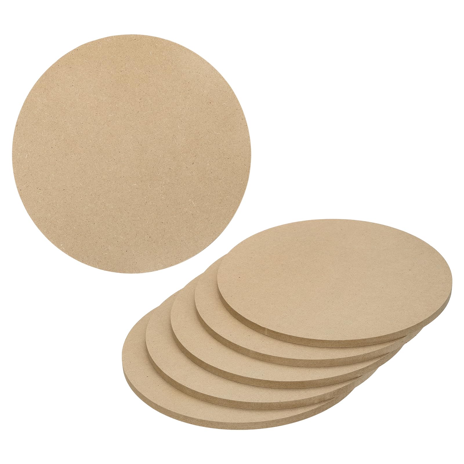 sourcing map 6 Pcs Clay Wedging Board for Pottery, 9.8 Inch Round Pottery Wheel Bats 9mm Thick Clay Mat Ceramic Drying Slab for Ceramics Making