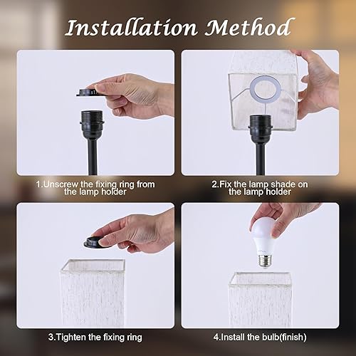 Miniatura 5 de Lámpara de mesa táctil para dormitorio, lámpara de noche regulable continua con puertos USB C+A y 3 temperaturas de color, luz de mesita de noche