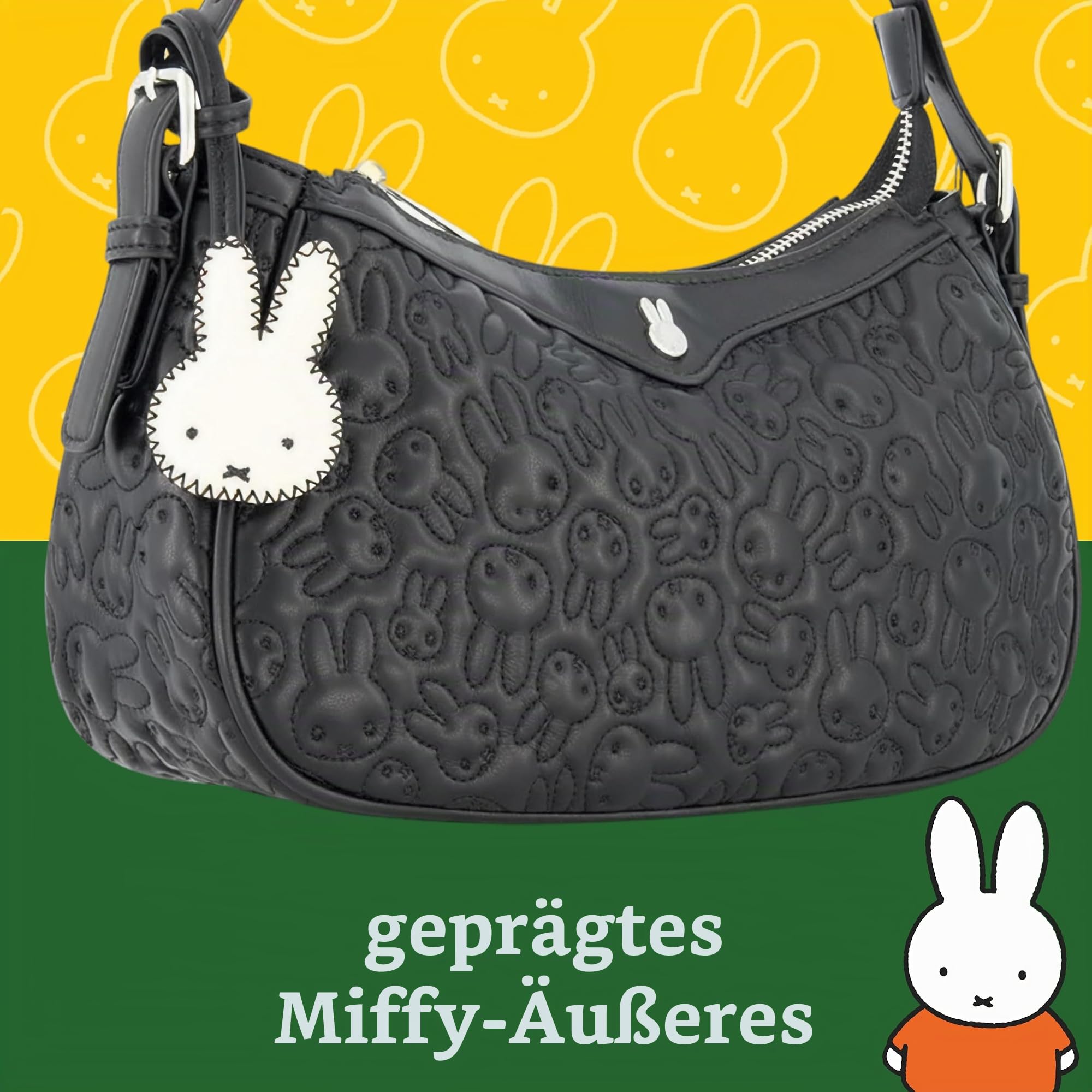 Danielle Nicole Danielle Nicole Miffy Shoulder Bag, Women's Quilted Mini Handbag With Adjustable Shoulder Strap Umhängetasche