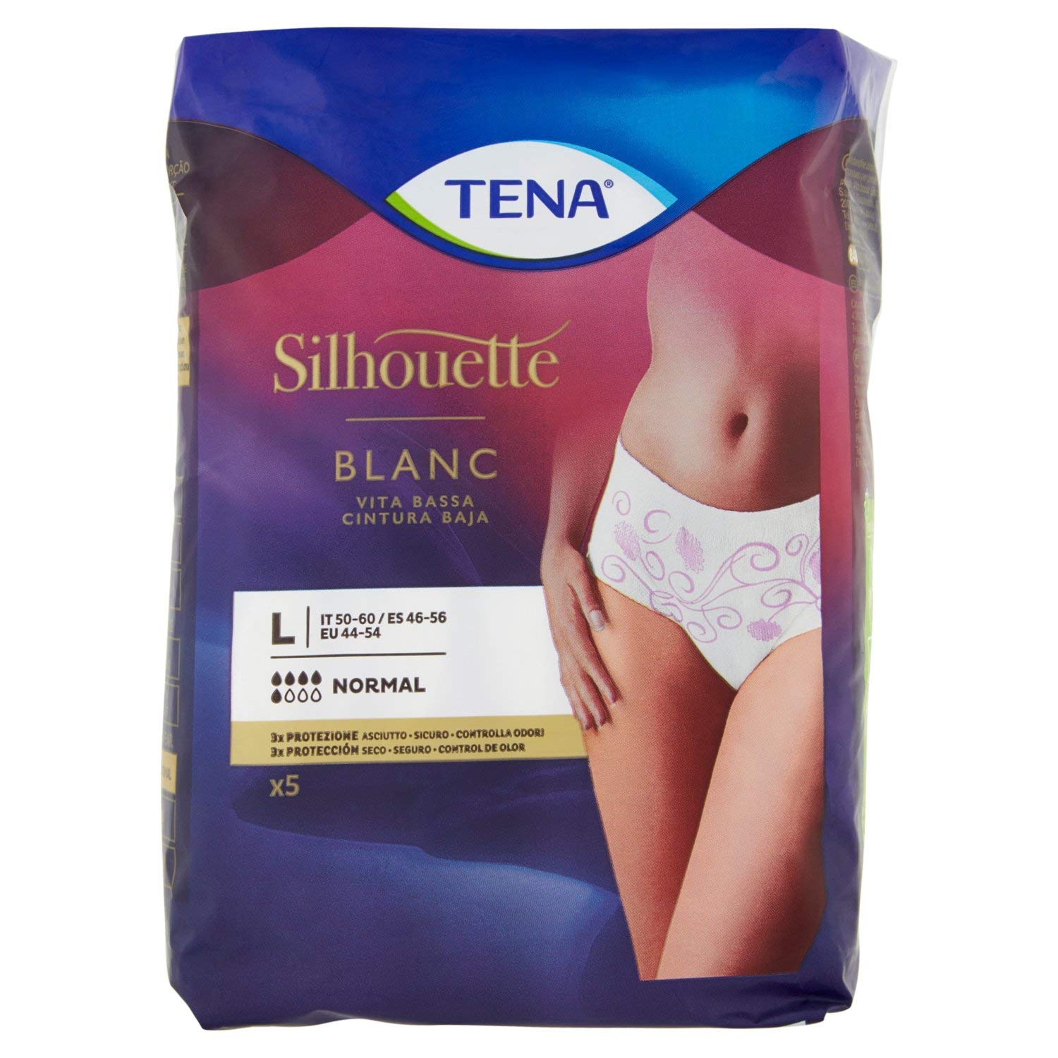 Tena Large Discreet Protective Underwear - (Packs of 5)