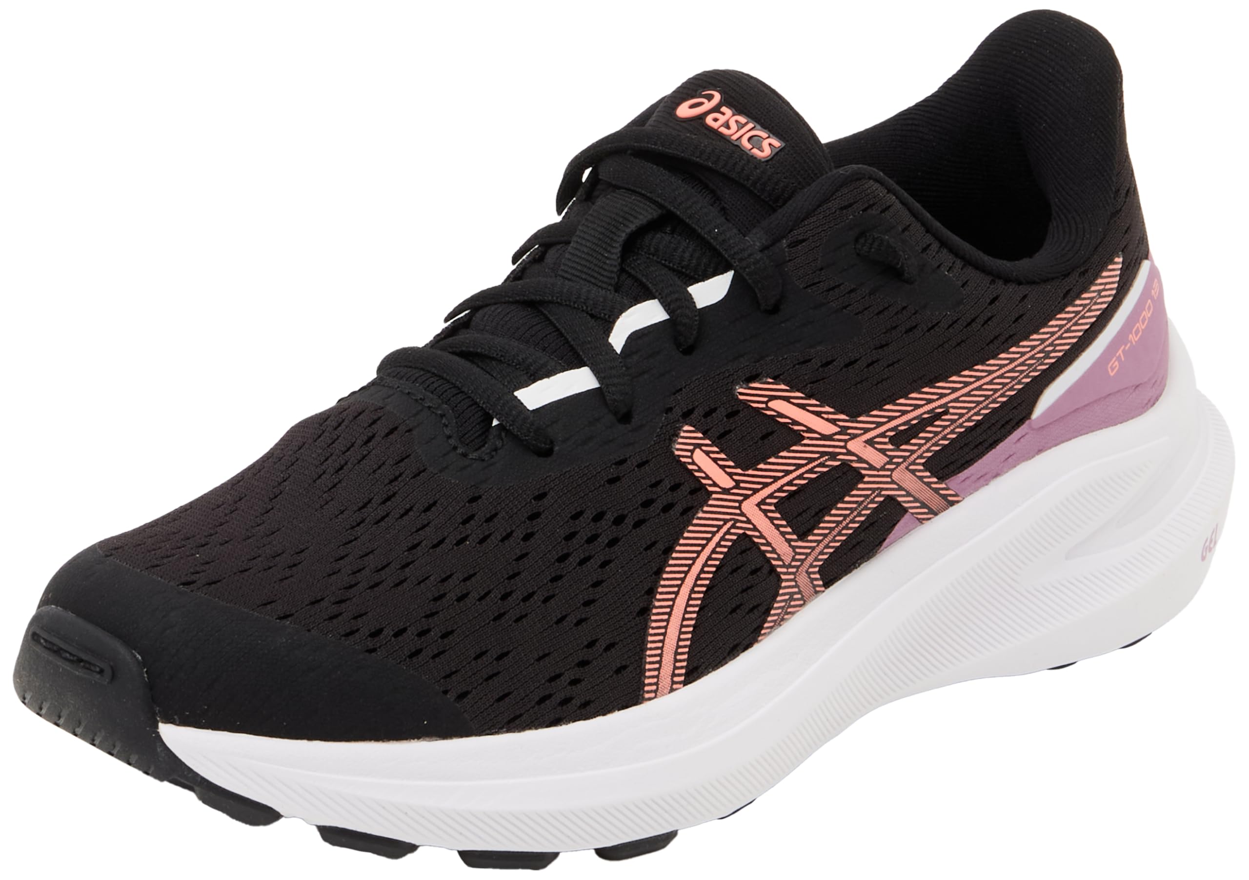ASICS Boys Gt-1000 13 Gs Sneaker, Black Sun Coral, 6 UK