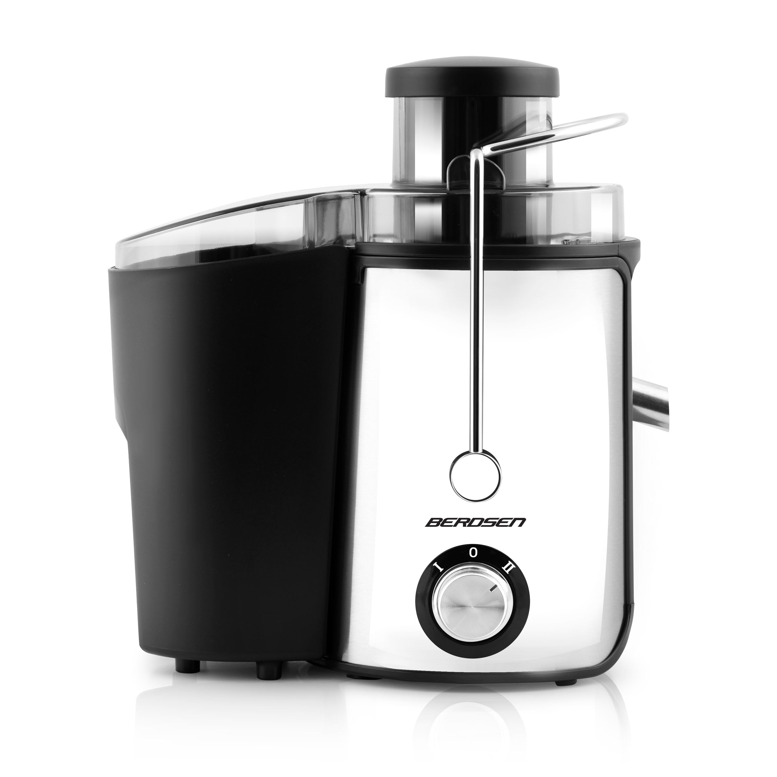 Berdsen - Exprimidor - Para frutas y verduras - Recipiente de 500 ml sin BPA - Máquina de zumo - 600 W - Hoja de acero inoxidable - 12000-13000 rpm - Exprimidor - Exprimidor - Acero inoxidable