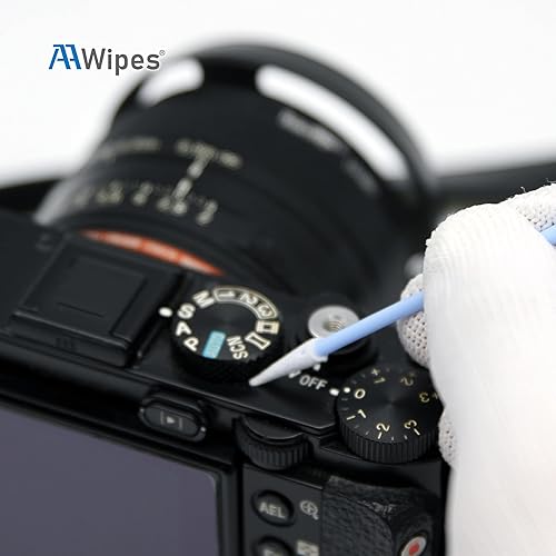 Miniatura 4 de AAwipes Hisopos de limpieza de doble punta de 2.9 pulgadas [nuevo] (100 unidades de cabeza azul de 0.126 in, 2.874 in de longitud), hisopos