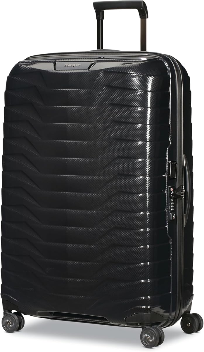Samsonite Proxis Large Hardside Luggage with Dual Spinner Wheels - Innovative Roxkin™ Lightweight Shell With Ultimate Durability- Includes TSA Lock, Ergonomic Telescoping Handle - Black