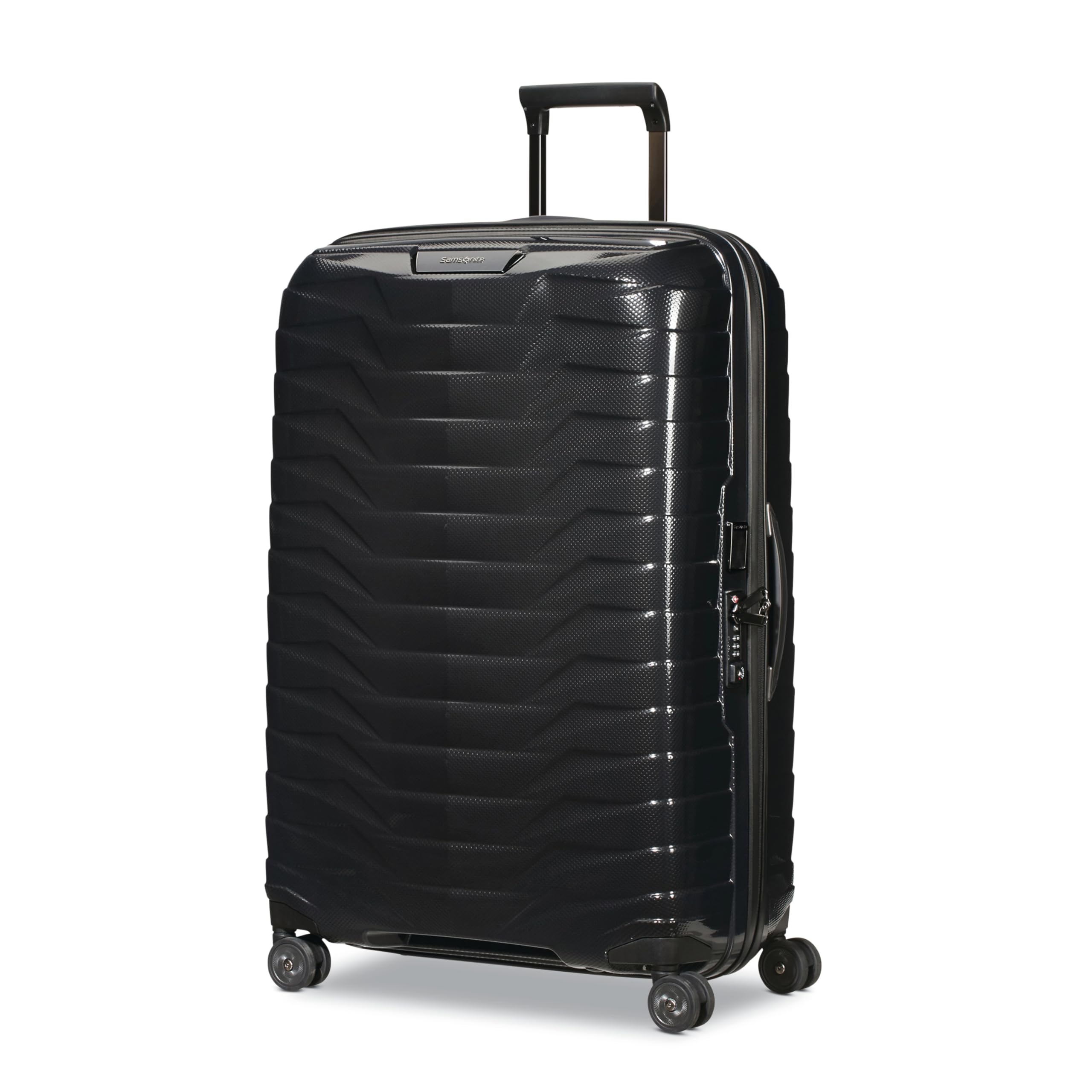 Samsonite Proxis Hardside Expandable Luggage with Spinners, Large Spinner, BLACK