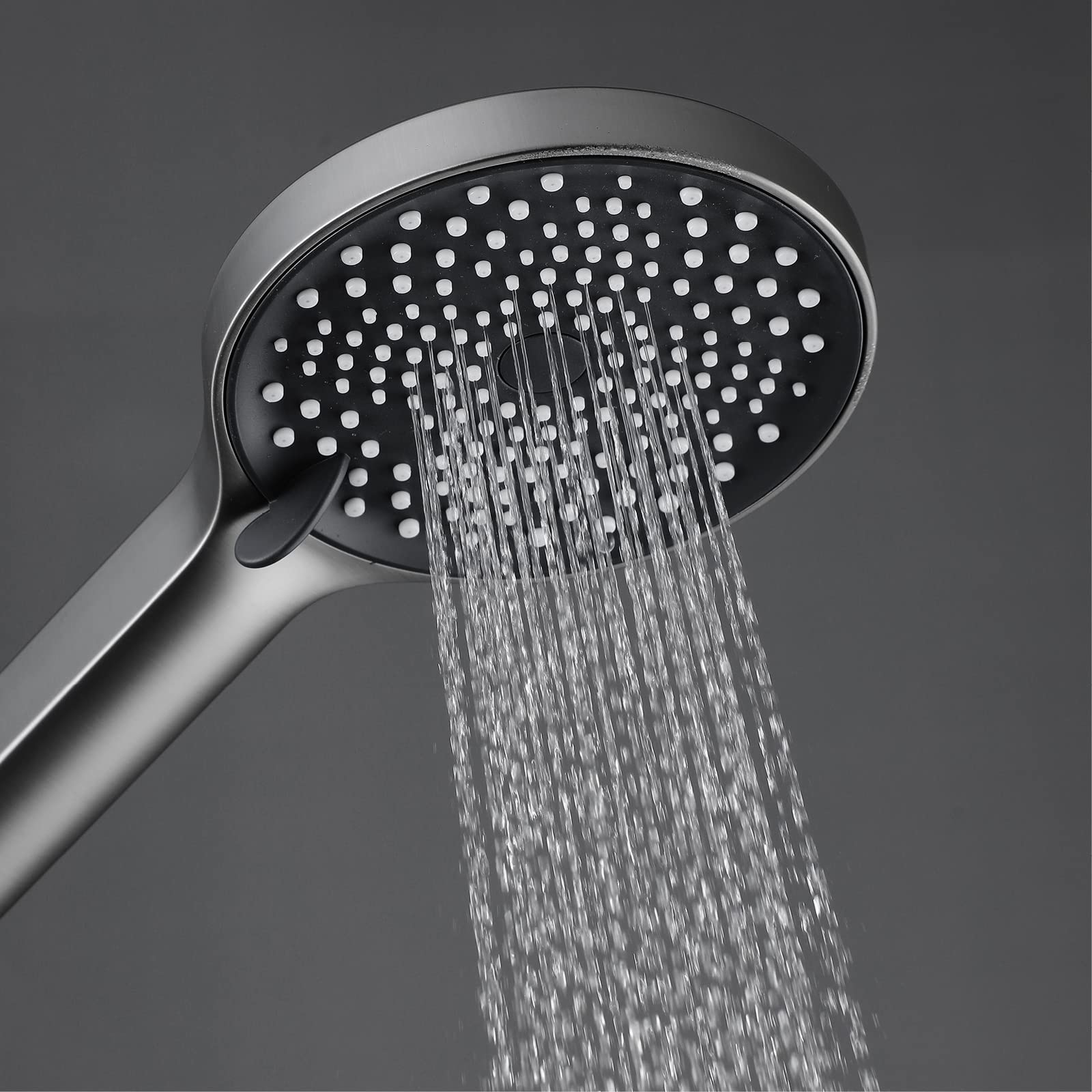 Set soffione e Tubo Flessibile per Doccia, soffioni Doccia ad Alta Pressione con Set Tubo Flessibile da 1,5 m, Set soffione e Tubo Flessibile Universale con modalità spruzzo a 3 im