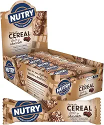 Nutry Barra De Cereais Bolo De Chocolate 22G - Display Com 24 Unidades - Com 3 Cereais E Cacau