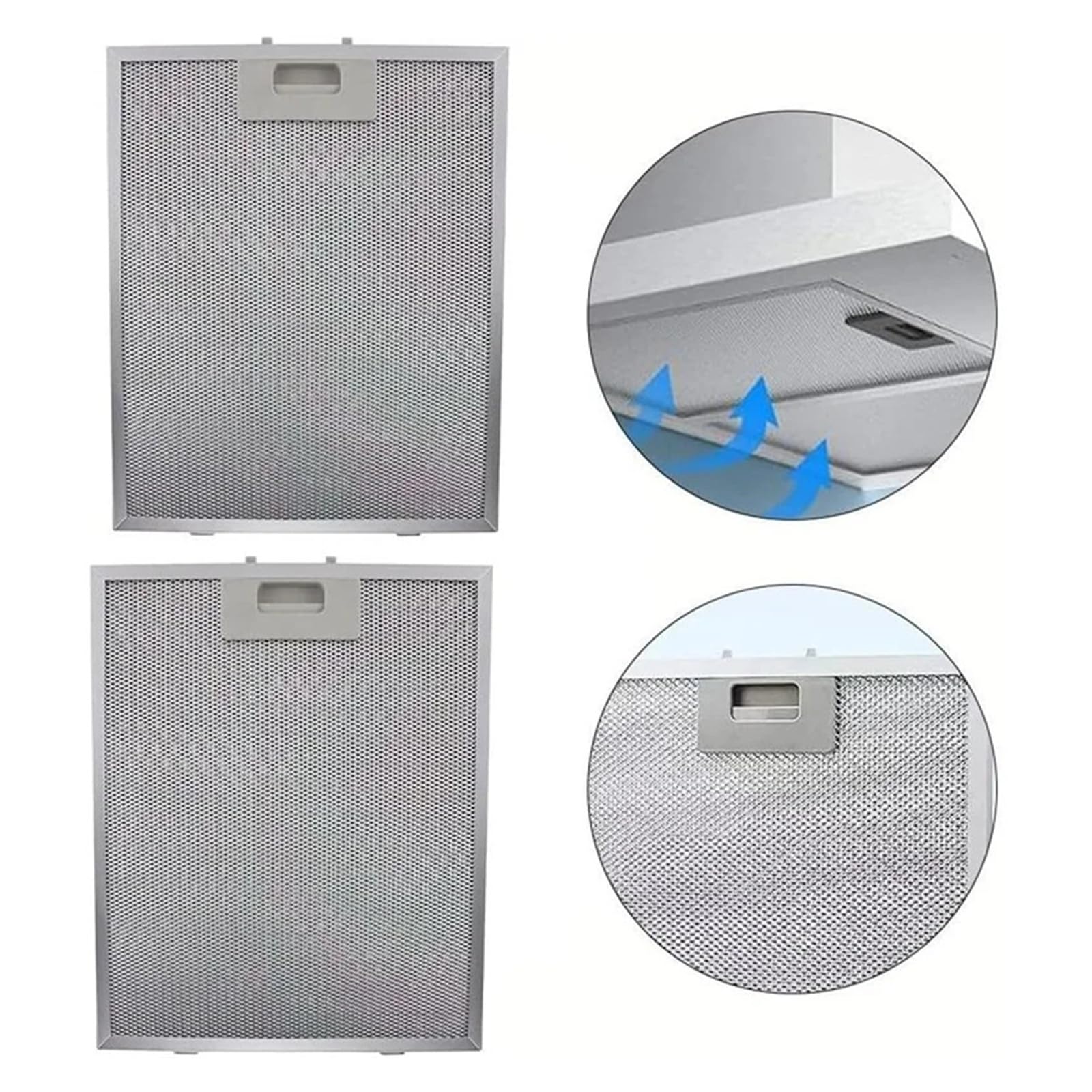 A99G - Filtro Antigrasso In Alluminio for Sostituzione Cappa Da Cucina - Estrattore Olio for Ventilazione In Rete Metallica
