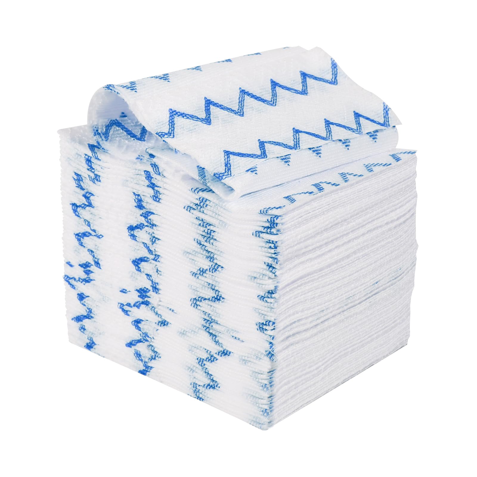 DRKLEAN Disposable Microfiber Cleaning Cloths,Disposable Dish Cloths, Cleaning Rags,wash Towels,The Convenient Cleaning Wipes,Kitchen Wipes (Blue, 50)