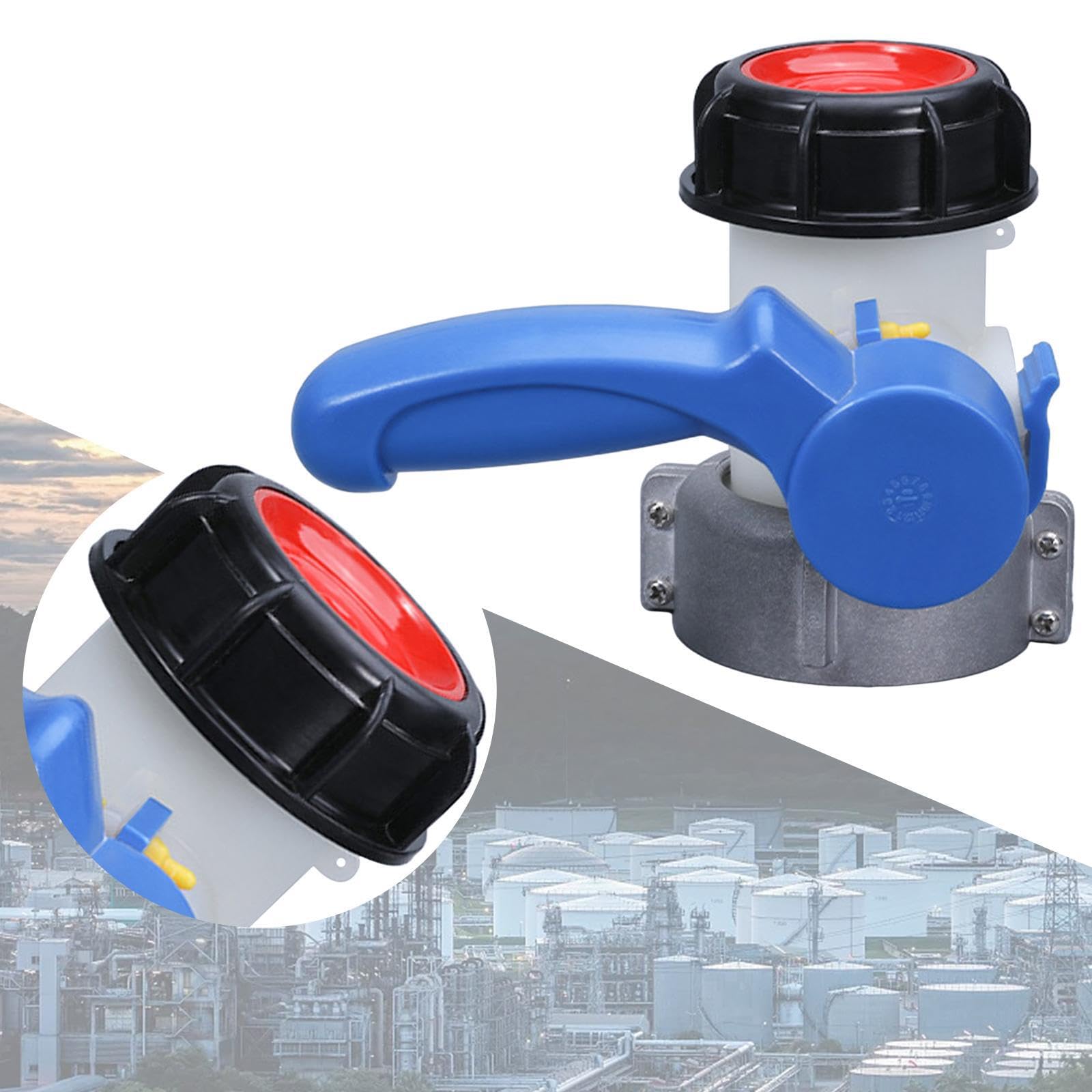 Vanne Papillon IBC 1000 L offrant Un contrôle Durable des fûts de Stockage de liquides et résistante à la Corrosion. Convient pour aux vannes d'irrigation Jardin et pour aux milieux