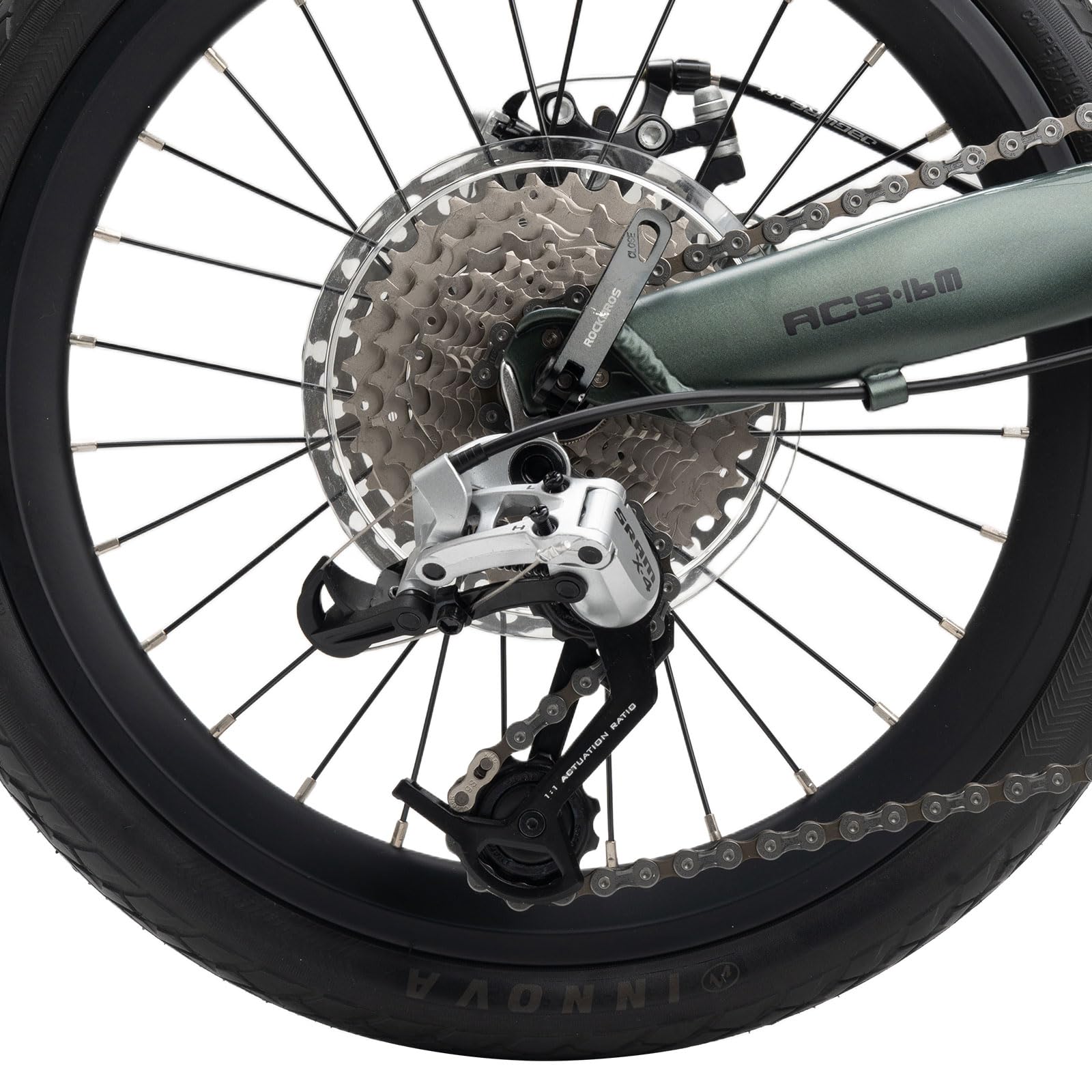 ROCKBROS Faltrad 16 Zoll - 9 Gang Klapprad Mit Scheibenbremse