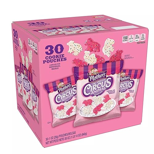Mother's Circus Animal Cookies 1 oz, 30 unidades (paquete de 4) A1