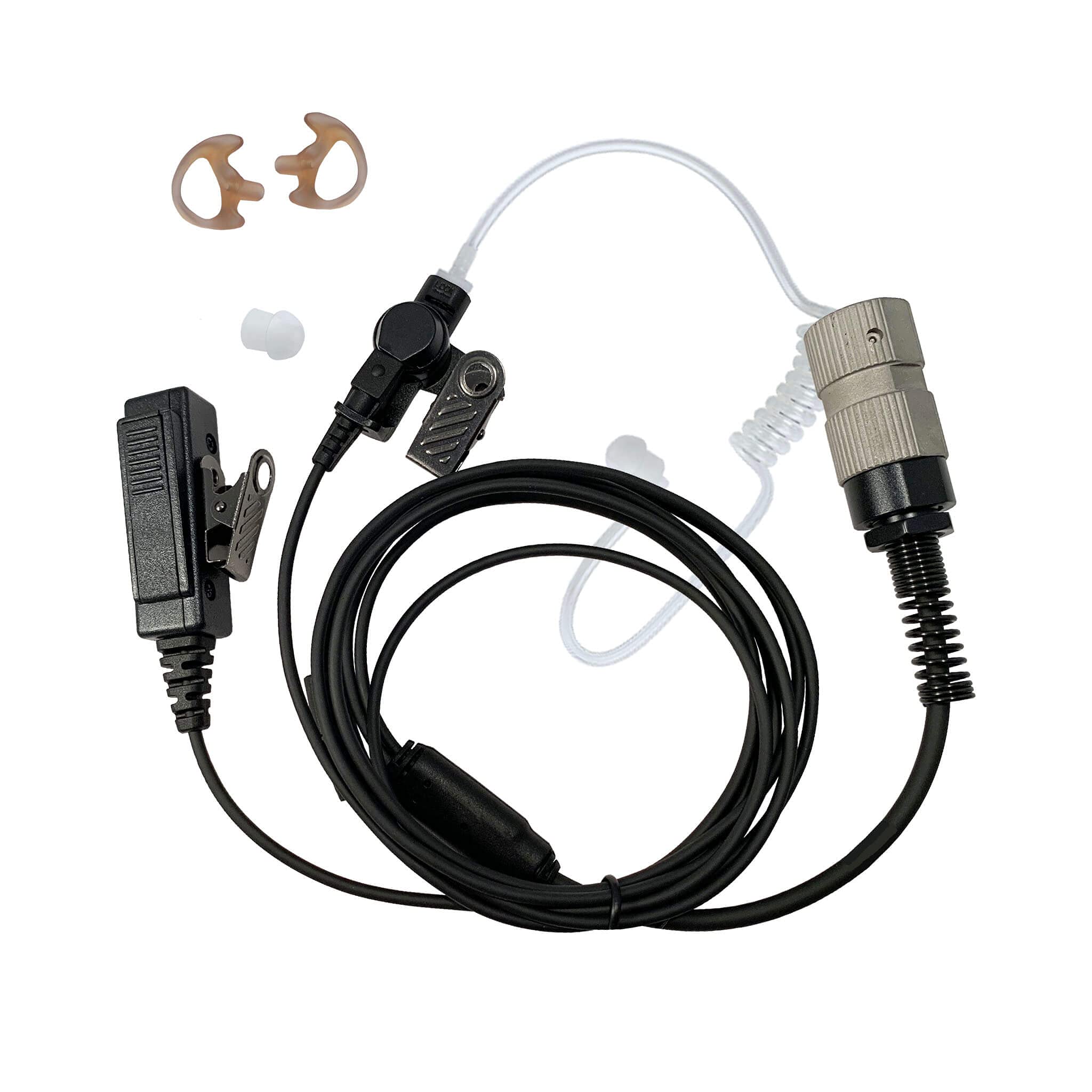 Tactical Mic & Earpiece 2 Wire Kit - Compatible With: Harris