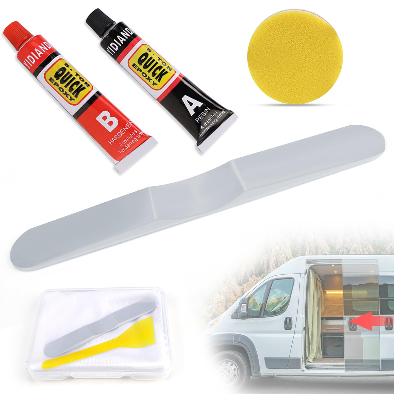 Kit de butée de porte coulissante pour camping-car, Sprinter Fiat, Ducato, Ford Transit, VW, Crafter, Camper, Crafter, outil de remplacement Kit de butée de porte coulissante pour camping-car, Sprinter Fiat, Ducato, Ford Transit, VW, Crafter, Camper, Crafter, outil de remplacement