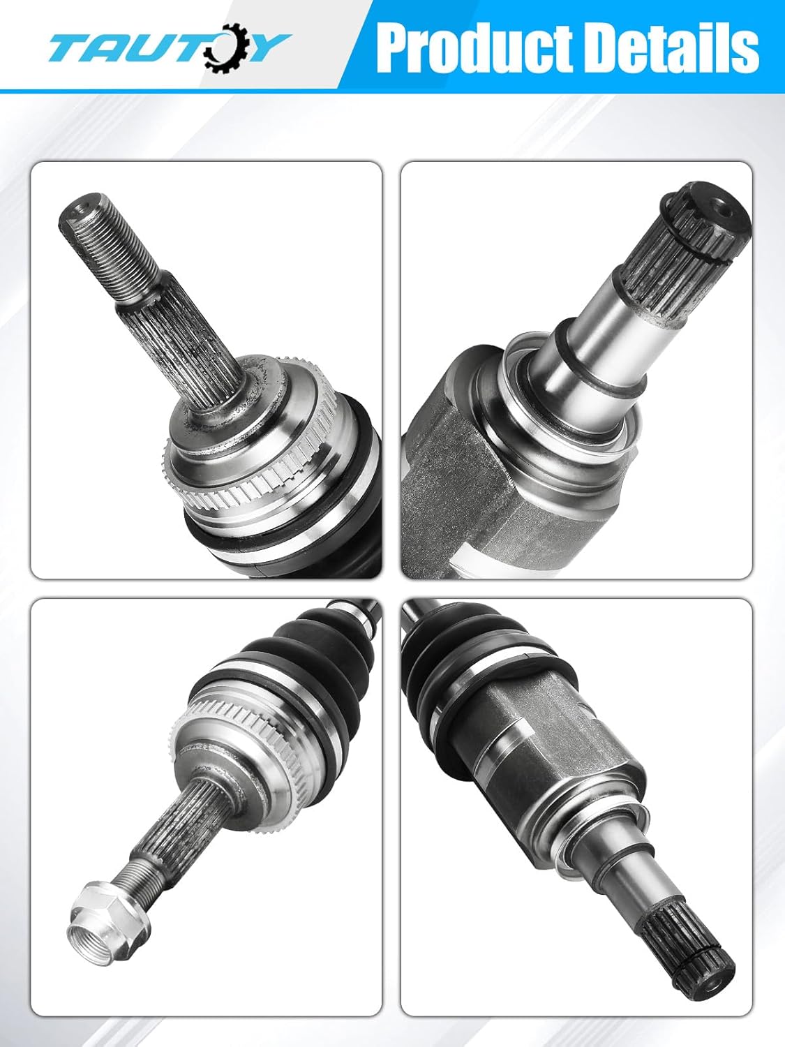 66-5224 66-5228 Front CV Axle Shaft Assembly (1.8L ONLY) For Pontiac Vibe 2003-2010, For Toyota Corolla 2009-2018,Matrix 2003-2013, Driver and Passenger Side, 4342001070 4342002390 19183737