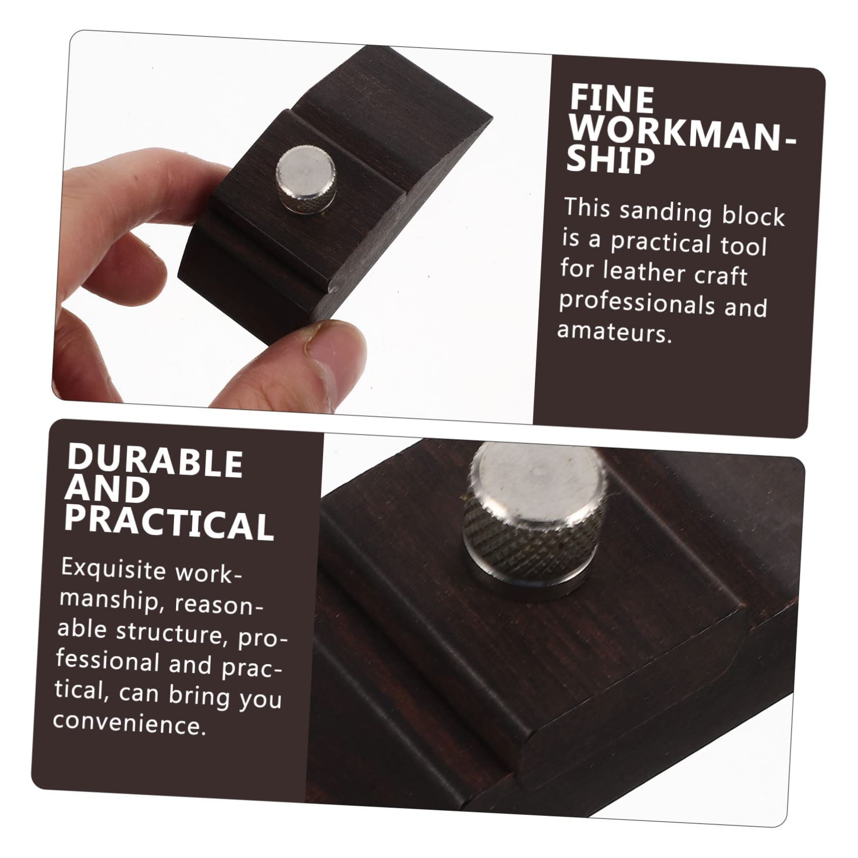 jojofuny 4pezzi Blocco Di Levigatura Manuale Legno Strumento Versatile Per Finitura e Lucidatura Per Lavorazioni Legno e Cartongesso Design Con Vite Per Abrasiva Senza Pieghe