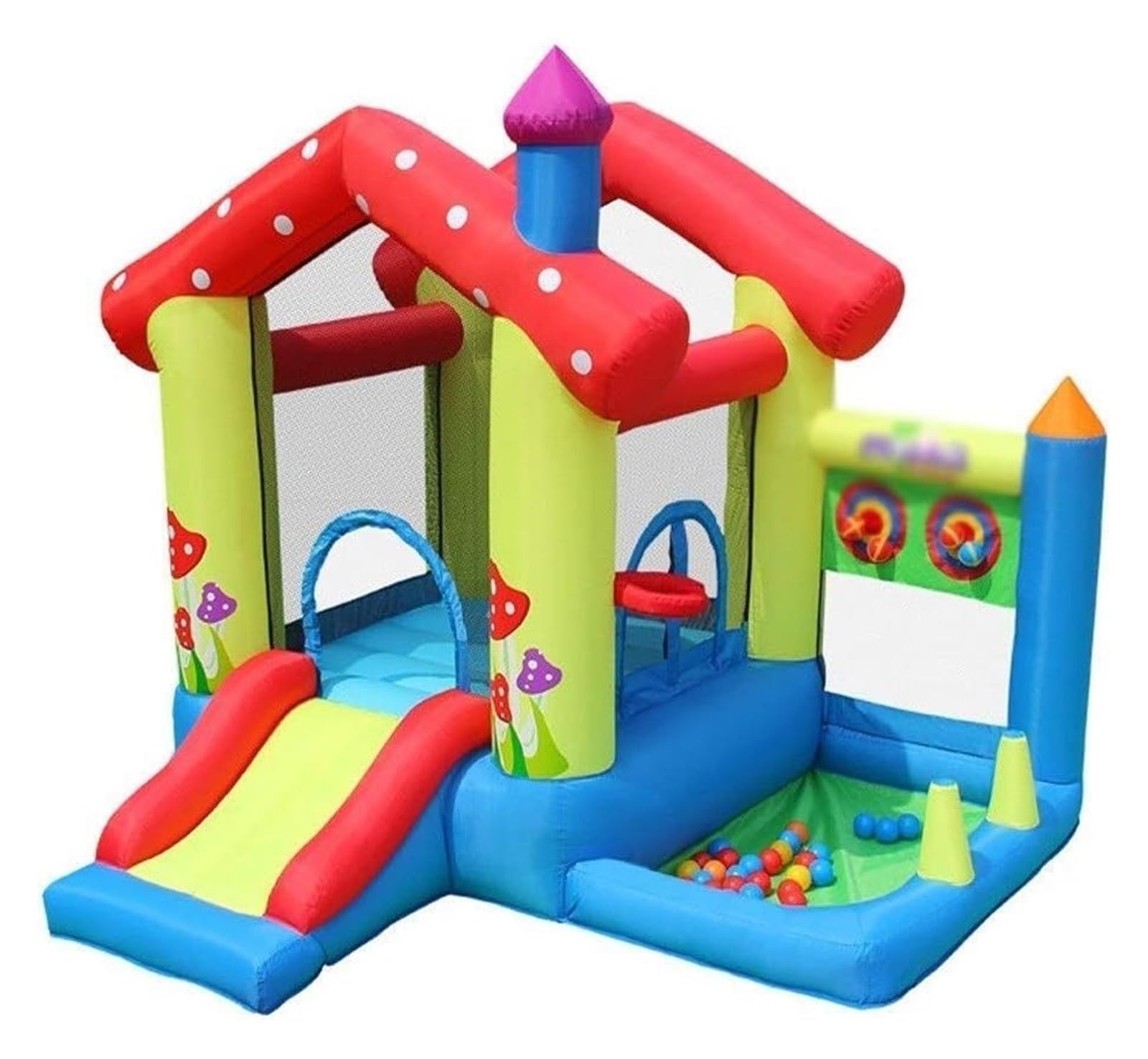 Castillo Hinchable, Cojín de Aire Piscina Juguete Trampolín Inflable casero Grande