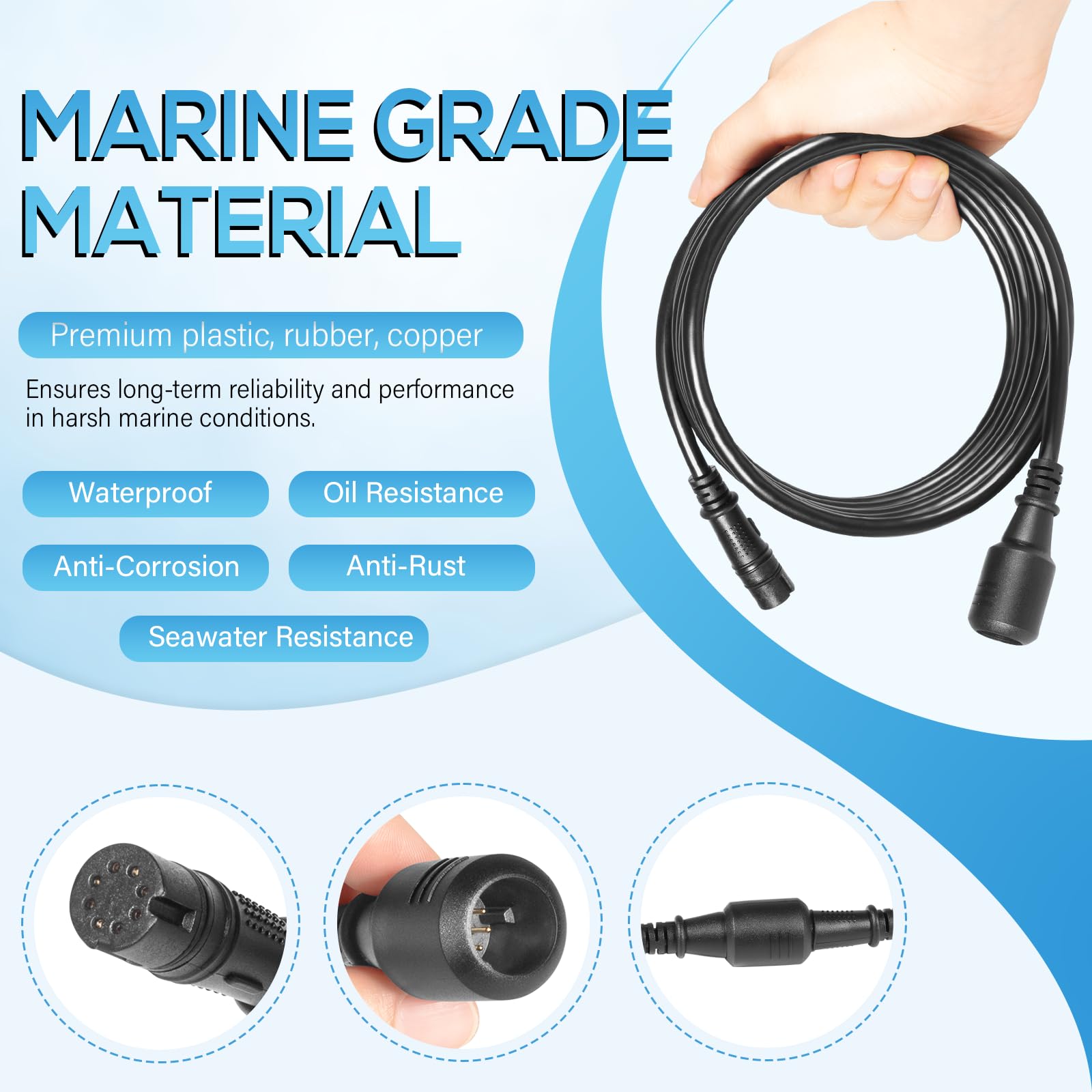 Bonbo 000-14414-001 - Cavo di prolunga da 3,5 m per trasduttore Lowrance TripleShot/SplitShot per ecoscandaglio Lowrance serie HOOK2 (3 m)