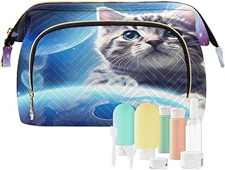 Kigai Cute Space Cat Makeup Bag Cosmetic Bag ...