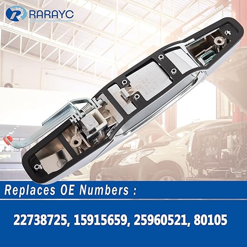 Miniatura 4 de Manija de puerta exterior Reemplazo para Chevy Silverado Suburban Tahoe Avalanche GMC Sierra Yukon Cadillac Escalade 2007-2013 Trasera izquierda